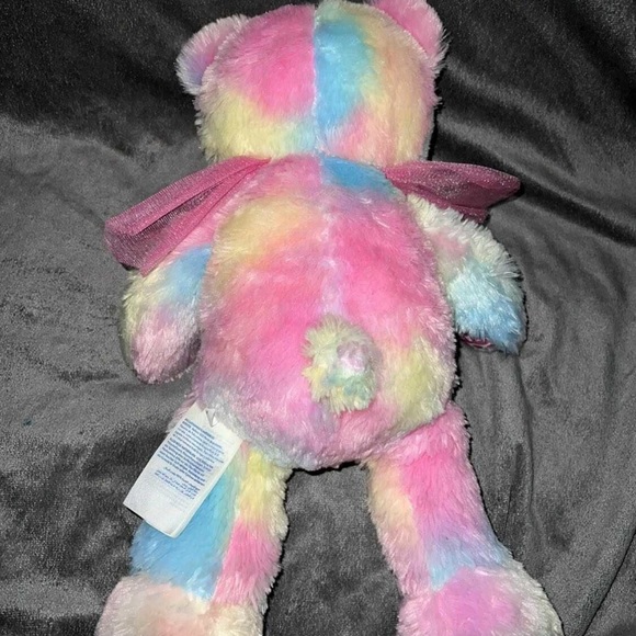 Build A Bear Fairy Friends Plush Stuffed Animal Bear Pastel Tie Dye 16” BABW - Picture 4 of 5